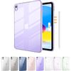 ProCase Trasparente Cover per iPad A16 11 Generazione 11 Pollici 2025/iPad 10 Generazione 10,9 Pollici 2022, Custodia Copertura Posteriore Sottile Leggera -Viola