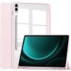 Acelive Custodia Cover Per Samsung Galaxy Tab S9 FE Plus/S9 Plus/S10 Plus 12.4 Pollici Tablet con Pen Holder, Auto Sveglia/Sonno