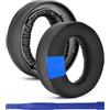 Adhiper PS5 Cuscinetti per Headset, Cuscinetti in Gel Raffreddamento Compatibili con Sony Playstation 5 Pulse 3D Wireless Cuffie, Cuscinetti con Schiuma di Isolamento Acustico (Nero)
