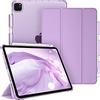 FINTIE Cover per iPad Pro 11 2022/2021/2020/2018 (4ª/3ª/2ª/1ª Generazione) | con Portapenne - Sottile Leggero Semi-Trasparente Custodia Case con Auto Sveglia/Sonno, Lavanda