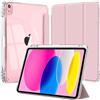 EspZanthic Custodia per iPad A16 11a/10a Generazione 2025 2022 Cover Antishock Rosa | Portapenne Bumper TPU Morbido Retro Trasparente Supporto Sottile Antiurto Antiscivolo Auto Wake Sleep Tablet Casa Scuola Case