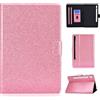 Generico DayQiQiPu Cover per Samsung Galaxy Tab S10 FE+ Plus SM-X620/X626B (13,1 Pollici) Leggera Custodia Motivo Glitterato Custodie con Supporto Caso Ribaltabile Portafoglio e Auto Sleep/Wake, Rosa