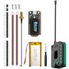 Heltec Automation Heltec V4 ESP32 LoRa 32 Scheda di sviluppo Meshtastic Kit con batteria da 3000mAh, custodia Heltec V4, antenna GT-800, ESP32-S3 SX1262, 27dBm, display OLED per Meshtastic, WiFi, IoT, comunicazione
