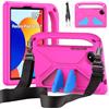 RollinCase Custodia per Xiaomi Redmi Pad SE 8.7 Pollici 4G 2024, Magenta | Leggera Antiurto Cover per Bambini, con Cavalletto e Spallacci