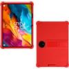 AKNICI Custodia Silicone per TCL NXTPAPER 14 Tablet 14 Pollici, Protettiva Cover con Supporto Integrato per TCL NXTPAPER 14 Tablet 14 Pollici, Rosso