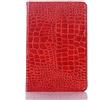 DMaos Custodia per iPad Mini 5a e iPad Mini 4a generazione, in pelle di coccodrillo, funzione di accensione/spegnimento automatico, protezione classica alla moda per iPad Mini 4/5 da 7,9 pollici Rosso
