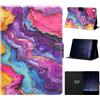 LSPCASA Custodia per tablet Galaxy Tab A7 10,4 pollici SM-T500/T509/T505 | Custodia a portafoglio in pelle PU con funzione leggio, scomparti per carte di credito e portafoglio, per Galaxy Tab A7 T500