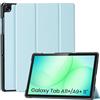 CoBak custodia in pelle PU retro trasparente con chiusura magnetica e supporto multiangolo, 11'' Samsung Galaxy Tab A11 Plus + (2025) / A9 Plus + (2023), Azzurro chiaro