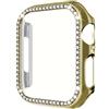Generic Custodia scintillante da 45 mm, 44 mm, 42 mm, 41 mm, 40 mm, 38 mm, compatibile con Apple Watch Series 9/8/7/6/5/4/3/2/1 (oro, 45 mm)
