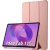 Simpeak Cover Compatibile per Lenovo Idea Tab 2025 (11''), Custodia in Pelle PU Compatibile con Lenovo Idea Tab 2025 11 Pollici Ultra-Sottile Folio Supporto Smart Cover Auto Sveglia/Sonno (Oro rosa)