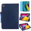 MEIYOUQI Custodia per Samsung Galaxy Tab A8 10.5 Inch 2022 (SM-X200 X205 X207),Sottile Pelle Multi-angli Stand Protezione totale Tablet Cover Caso Con Penna Stilo, Pellicola Per Schermo (Blue)