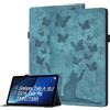 Bemoloon PU Tablet Cover per Samsung Galaxy Tab A 10.1 2016 A6/T580/T585 Stampa Gatto e Farfalla, Custodia a Libro, Tasca per Carte, Portapenne, Gatto Verde