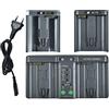 DSTE DMH26A 3-in-one Power Batteria Caricabatteria Compatibile per Nikon EN-EL18 EN-EL4A Canon LP-E4 LP-E19