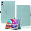 yystao Custodia per tablet DOOGEE TAB G6 MAX da 13,4 pollici, yystao in pelle PU, compatibile con DOOGEE Tablet G6 MAX - Cinghia da polso, design completamente avvolgente con texture cutanea, verde