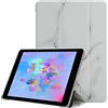Cadorabo Custodia per tablet compatibile con Apple iPad MINI/MINI 2 / MINI 3 / MINI 4 / MINI 5 - Design Marmo Bianco - Coperchio protettivo ultra sottile in silicone TPU flessibile, funzione stand