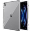 Generisch Cover trasparente per iPad Pro da 11 pollici, M5/M4 2025/2024 (6/5a generazione), anti-ingiallimento, trasparente, antiurto, sottile, con retro rigido in PC e paraurti in TPU morbido