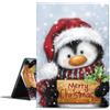 Stradvnaly Cover per Samsung Galaxy Tab A 10,1 SM-T580/T585 2016, Aesthetic Christmas Motivo Disegno Custodia Antiurto Holder Flip pelle PU con Funzione Supporto Natalizia Tablet Case
