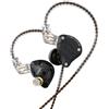 KZ ZS10 Pro - Auricolari in-ear monitor, con 5 driver dinamici ibridi ad armatura bilanciata, suono stereo, confortevoli e isolamento acustico, con custodia in similpelle (senza microfono, nero