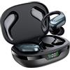 HolaDream Cuffie Bluetooth Sport, Auricolari Bluetooth 5.3 Senza Fili con Stereo HiFi, IP7 Impermeabile, Cuffie Wireless con Display a LED/78 Ore di Riproduzione per iOS Android