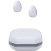 eleror Mini Auricolari Bluetooth Senza Fili, Semi In-Ear Cuffie Piccole/Leggere/Sottili Per Dormire, Lavoro, Fitness, Corsa, Guida, Musica In Streaming o Podcast Da iPhone/Telefoni Android(bianco grigio)