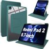 Lemxiee Cover per Xiaomi Redmi Pad 2 9.7 Case per supporto rotante & Slot per penna Custodia in pelle PU + Acrilico trasparente