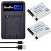 DuraPro 2 batterie NB-8L NB 8L + caricatore USB LCD per Canon PowerShot A3200 is, A3300 is A2200, A3000 is, A3100 is Digital Cameras