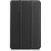 Huanghua Custodia per tablet Blackview Tab 60 da 8,68 pollici, protezione sottile a tre pieghe, guscio rigido trasparente, supporto posteriore con funzione automatica di accensione/spegnimento (nero)
