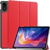 Kepuch Custer Cover per Redmi Pad 2 11 2025,PU-Pelle Case Custodia - Rosso