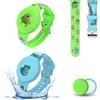 Générique 2 braccialetti per bambini impermeabili per AirTag, simpatico cartone animato regolabile IP53 in silicone nascosto per Apple Air Tag HolderCustodia in silicone morbido anti-smarrimento GPS
