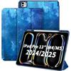CACOE Cover Compatibile con iPad Pro 13 2025/2024 (M5/M4) | Custodia con Ultra Sottile con Funzione Leggio Slim in Pelle PU Custodia Adatta ,Stella Blu