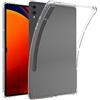 Asgens Custodia trasparente per Samsung Galaxy Tab S9+ 12,4 2023 (SM-X810/X816/X818), custodia protettiva sottile e leggera in morbido silicone TPU per assorbimento degli urti per Samsung Galaxy Tab