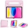 ProCase Custodia iPad A16 11 Generazione 11 Pollici 2025/10 Generazione 10,9 Pollici 2022 per Bambini, Cover Antiurto con Maniglia Convertibile -Rosa Chiaro