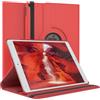 EAZY CASE - Custodia per iPad Pro 10,5 tablet Cover protettiva Smart Cover Supporto rotante Astuccio pieghevole 360° girevole con funzione stand Similpelle Rosso