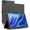 AKNICI Custodia Cover per TECLAST 2K Tablet 12 Pollici T60 Android 13 Tablet Gaming, Pelle PU Cover Custodia Protettiva con Cinghia di Sicurezza e Magnete e Funzione di Supporto per TECLAST T60, Nero
