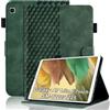 Vkooer Custodia for Samsung Galaxy Tab A7 Lite 8,7 Pollici 2021 Cover SM-T220/T225 Custodia Pelle PU Leggero Flip Case con Stand Funzione e Tasca per Galaxy Tab A7 Lite Tablet, Verde scuro