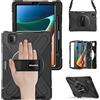 BRAECN Cover Compatibile con Xiaomi Mi Pad 5/Mi Pad 5 Pro - 11 Pollici 2021 | Antiurto Robusto Custodia con Supporto Girevole a 360°, Cinghia a Mano e Tracolla, Nero