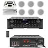 Prostore Italy KIT AUDIO FILODIFFUSIONE 2C CONTROFFITTO VOLUME SEPARABILI BLUETOOTH RADIO FM (CON 6 CASSE)