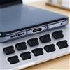 Generic 20 tappi antipolvere per porte USB di tipo C, compatibili con iPhone 15, Samsung Galaxy S21/S20/S22 Plus Ultra, Huawei Mate 30, per tutti gli smartphone e tablet di tipo C (nero, 1 x 0,5 cm)