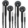 zoyuzan Auricolari cablati per cuffie Gamer(confezione da 2) 3,5 mm, jack per cuffie da gioco in-ear kit vivavoce con cavo audio musicale sport auricolare compatibile per Samsung Galaxy Xiaomi