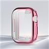 Generic Compatibile con Apple Watch Case 38-49 mm, morbida pellicola protettiva HD ad alta sensibilità con TPU integrale anti-caduta per iWatch serie 1-11/SE (rosa, 41 mm)