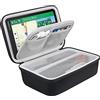 BOVKE Custodia rigida per GPS Garmin DriveSmart 76/65/61 da 6-7 pollici, RV 780/dezl OTR700/OTR610, sistema di navigazione GPS Garmin Catalyst, spazio aggiuntivo per caricabatterie da auto, cavi, Nero