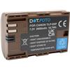 Dot.Foto LP-E6P Premium Alta Capacità 7.2v / 2600mAh Batteria USB-C Ricaricabile per Canon EOS R R5 R5 MarkII 5D MarkIV R6 5D Mark II 5D Mark III 5DS R 6D 6D Mark II 7D 7D Mark II 60D 60Da 70D 80D 90D