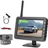 Realdio Retrocamera Wireless Universale, Monitor TN 4,3 Pollici, IP68 | Visione Notturna ad Alte Prestazioni, Obiettivo Grandangolare e Segnale Stabile per Auto, Camper, Camion e Furgone