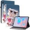 TEDTIKJT Tablet Cover per Samsung Galaxy Tab S6 10.5 Pollici 2019 SM-T860 T865 Custodia PU Pelle Folio Supporto Protezione Tablet Cover per Samsung Galaxy Tab S6 Custodia,Cartoon Little Tiger