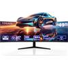 ALORIX Monitor Gaming Curvo Ultrawide da 49 (1500R), DQHD 5120×1440, 165Hz/1ms, FreeSync, sRGB 120%, altezza regolabile, HDMI 2.1/DP 1.4, compatibile con VESA