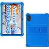 AKNICI Custodia Silicone per UMIDIGI G3 TAB Ultra/UMIDIGI G3 Tab/UMIDIGI G2 Tab/UMIDIGI G1 TAB Tablet 10 Pollici, Protettiva Cover con Supporto Integrato, Blu