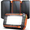 Kruilan 63200mAh Power Bank 30W Ricarica Rapida con 3 Pannelli Solari con 4 Uscite | Solare Batteria Esterna, Torcia extra large SOS, Ricarica Rapida e Indicatore di Carica Solare