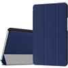 SATURCASE mediapad m3 8.4 case, Saturcase PU pieghevole in ecopelle protettiva tablet case per Huawei MediaPad m3 8.4 Dark Blue