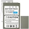 Aousavo BLS-5 BLS-50 - Batteria di ricambio compatibile con Olympus BLS-5, BLS-50, PS-BLS5, E-M10, Pen E-PL2, E-PL5, E-PL6, E-PL7, E-PM2, pennino capacitivo 1