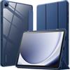 JETech Custodia per Samsung Galaxy Tab A9 Plus 11, Navy | Cover Retro Trasparente, Protezione Antiurto Sottile, Supporto Tri-Pieghevole